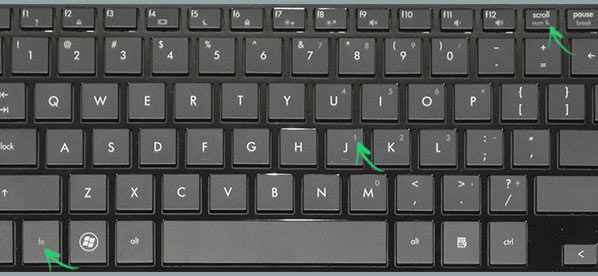Досить подивитися на клавіатуру і знайти кілька «ключових моментів», а саме, клавіші: Fn, NumLock: