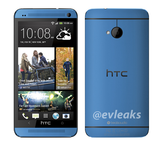 ресурс   EvLeaks   повідомляє, що смартфон   HTC One   незабаром отримає новий варіант забарвлення - синій