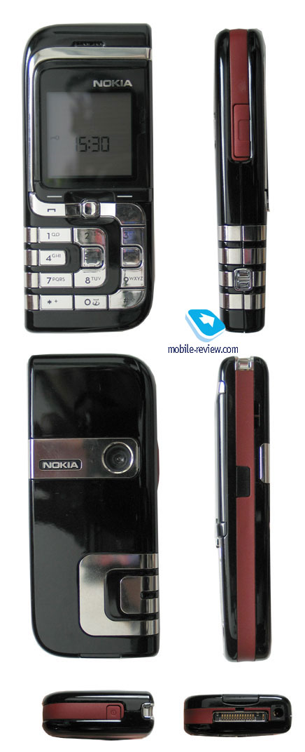 Чорний моноблок Nokia 7260 на перший погляд міг здатися чоловічим, проте сріблясті клавіші і орнамент на корпусі моделі пом'якшували образ і привертали увагу тільки жіночої аудиторії
